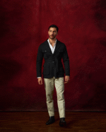 Black Belted Cotton Safari Jacket