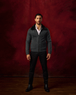 Dark Grey Fur Collar Jacket