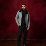 Light Grey Fur Collar Jacket