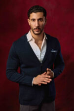 Navy Knit cardigan - Image 2