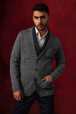 Grey Knit cardigan - Image 3