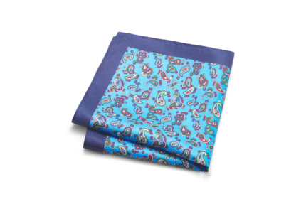 Baby Blue Pocket square