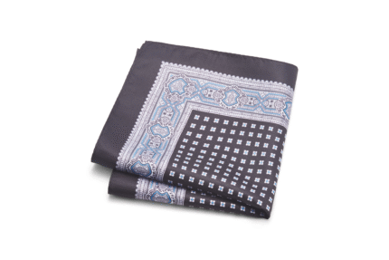 Black Pocket square