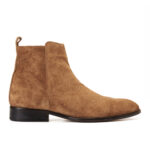 Stone Suede Chelsea Boots - Image 2