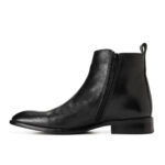 Black Chelsea Boots With Zips - Image 3