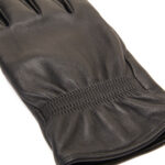 Winter Black Leather Gloves - Image 2