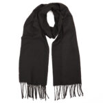 Plain Black Scarf