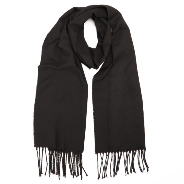 Plain Black Scarf