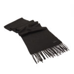Plain Black Scarf - Image 2