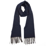 Plain Navy Scarf