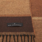 Camel Scarf with Brown Lines - Image 3