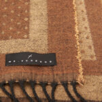 Camel Scarf with Beige dots patterns - Image 3