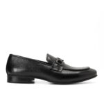 Apron Toe Black Loafers - Image 3
