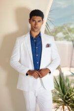 Linen Suit - White - Image 3