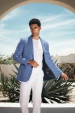 Notch Blazer - Light blue - Image 3