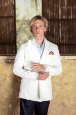 Double Breasted Blazer - White - Image 4