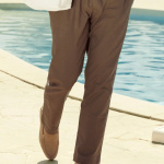 Linen Pant - Brown