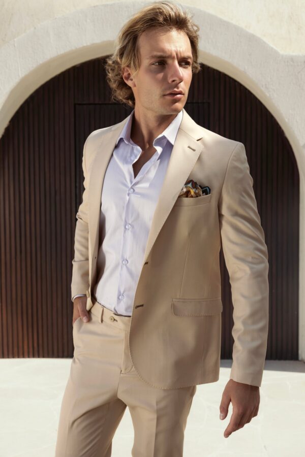 Wool Suit - Beige