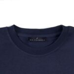Elastic Round T-Shirt - Navy - Image 2