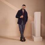 Navy Suede Safari Jacket - S.23 - Image 2