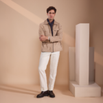 Beige DF Suede Leather Jacket - 806